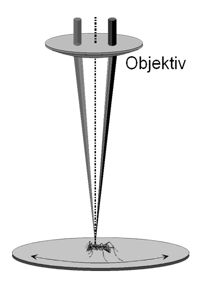 Konzept des Drehtisches (Skizze)